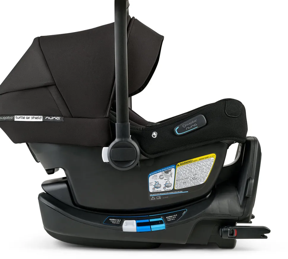 Bugaboo Turtle Air Shield By Nuna Infant Car Seat + Base - Black