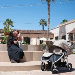 Bumbleride Indie Twin Side By Side Double Stroller - Black