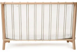 Charlie Crane KIMI Baby Bed with Organic Mattress - Hazelnut