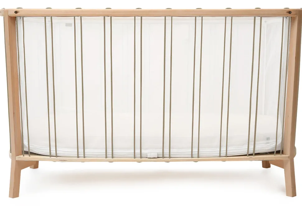 Charlie Crane KIMI Baby Bed with Organic Mattress - Hazelnut