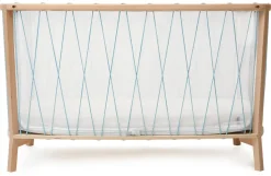 Charlie Crane KIMI Baby Bed with Organic Mattress - Aqua