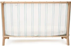 Charlie Crane KIMI Baby Bed with Organic Mattress - Aqua
