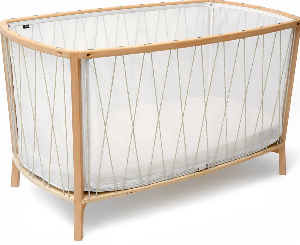 Charlie Crane KIMI Baby Bed with Foam Mattress - Desert