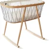 Charlie Crane KUMI Mesh Crib with Organic Mattress - Black & White
