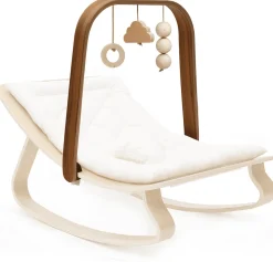 Charlie Crane LEVO Activity Arch for LEVO Baby Rocker - Walnut