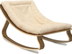Charlie Crane LEVO Baby Rocker - Walnut / Fur Milk