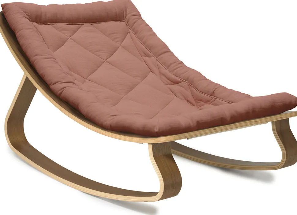 Charlie Crane LEVO Baby Rocker - Walnut / Bois de rose