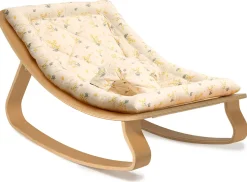 Charlie Crane LEVO Baby Rocker - Beech / Garbo & Friends Mimosa