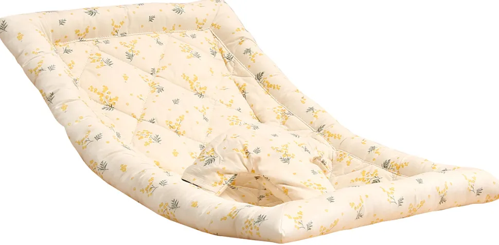 Charlie Crane LEVO Baby Rocker - Beech / Garbo & Friends Mimosa