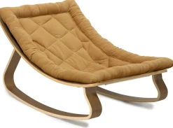Charlie Crane LEVO Baby Rocker - Walnut / Camel