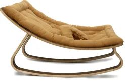 Charlie Crane LEVO Baby Rocker - Walnut / Camel