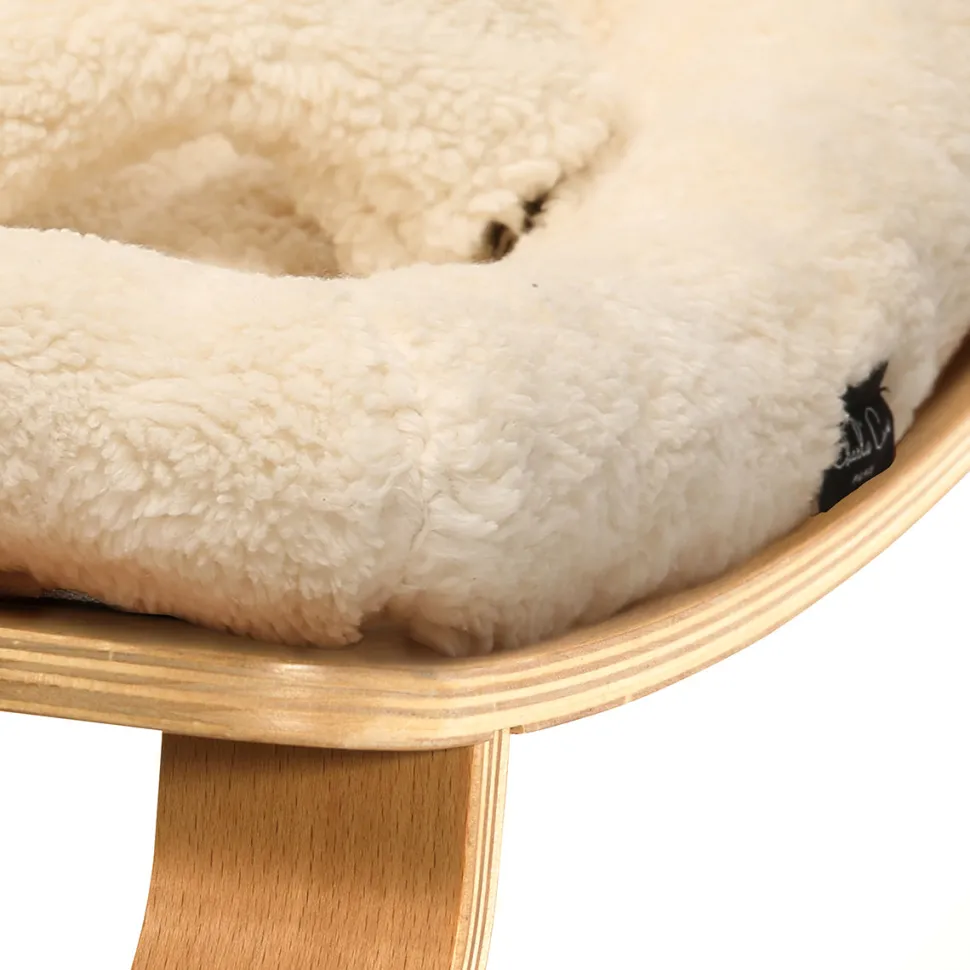 Charlie Crane LEVO Baby Rocker - Beech / Fur Milk