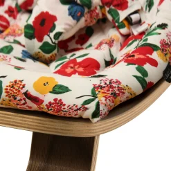 Charlie Crane LEVO Baby Rocker - Walnut / Le Petit Lucas du Tertre Hibiscus