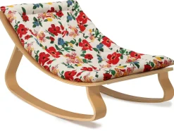 Charlie Crane LEVO Baby Rocker - Beech / Le Petit Lucas du Tertre Hibiscus