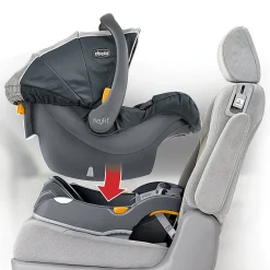Chicco BravoFor2 Standing/Sitting Double Stroller + Keyfit 30 Travel System Bundle - Iron / Orion
