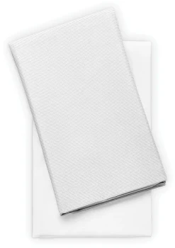 Chicco Dash Playard Sheets - White / Stripe