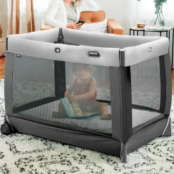 Chicco Lullaby Zip All-in-One Portable Playard - Driftwood