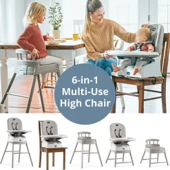 Chicco Stack Hi-Lo 6-in-1 Multi-Use High Chair - Sand