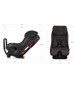 Clek 2021 Fllo Convertible Car Seat + Drink & Mat Thingy Bundle - C-Zero Thunder