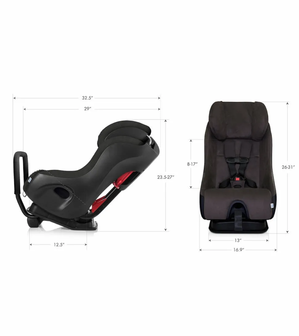 Clek 2021 Fllo Convertible Car Seat + Drink & Mat Thingy Bundle - C-Zero Thunder