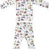 Copper Pearl 2 Piece Long Sleeve Pajamas - Diesel, 18M