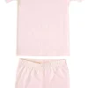 Copper Pearl 2 Piece Short Sleeve Pajamas - Blush, 12M