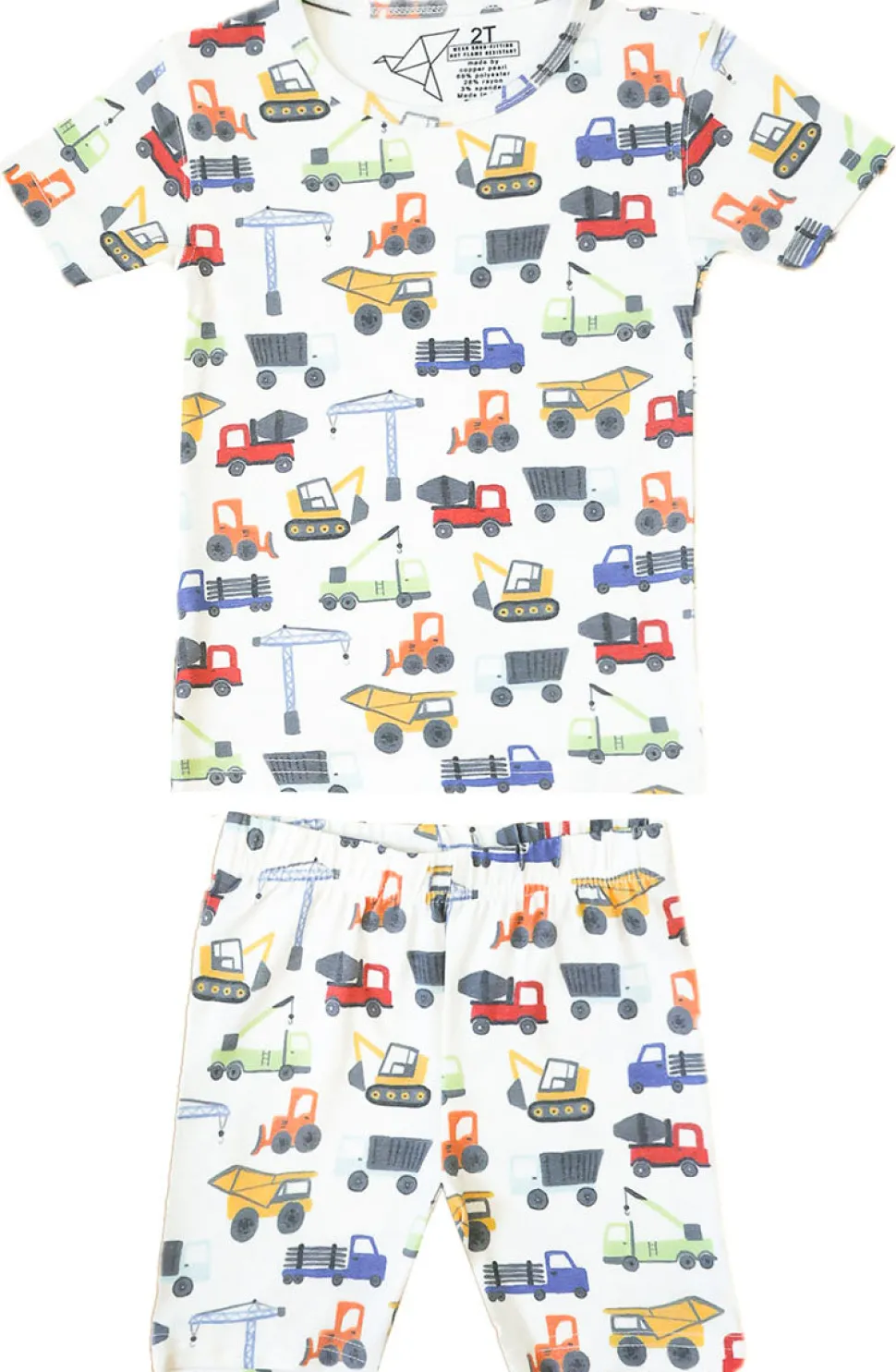 Copper Pearl 2 Piece Short Sleeve Pajamas - Diesel, 18M