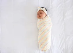 Copper Pearl Knit Headband Bow - Rainee