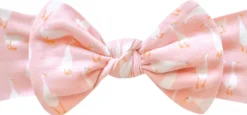 Copper Pearl Knit Headband Bow - Goosie