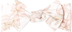 Copper Pearl Knit Headband Bow - Kiana