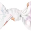 Copper Pearl Knit Headband Bow - Coral