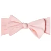 Copper Pearl Knit Headband Bow - Blush