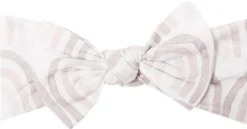Copper Pearl Knit Headband Bow - Bliss