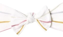 Copper Pearl Knit Headband Bow - Piper