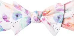 Copper Pearl Knit Headband Bow - Bloom