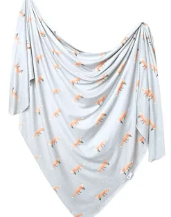 Copper Pearl Knit Swaddle Blanket - Swift