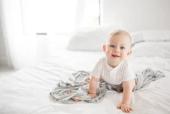 Copper Pearl Knit Swaddle Blanket - Swift