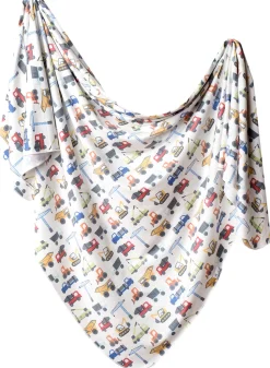 Copper Pearl Knit Swaddle Blanket - Diesel