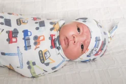 Copper Pearl Knit Swaddle Blanket - Diesel