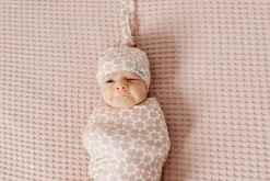 Copper Pearl Knit Swaddle Blanket - Star