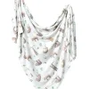 Copper Pearl Knit Swaddle Blanket - Noah