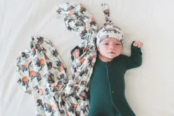 Copper Pearl Knit Swaddle Blanket - Bison