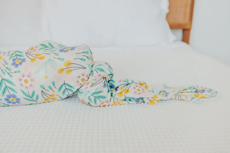 Copper Pearl Knit Swaddle Blanket - Clara