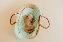 Copper Pearl Knit Swaddle Blanket - Bogey