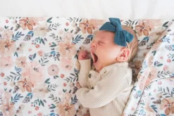 Copper Pearl Knit Swaddle Blanket - Autumn