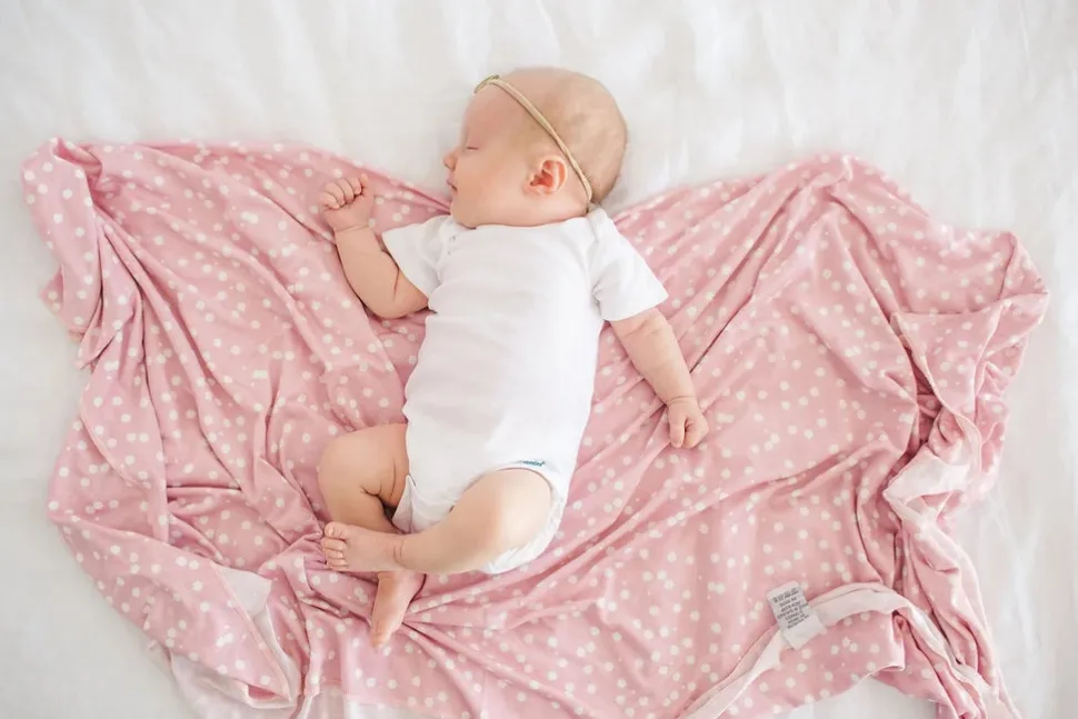 Copper Pearl Knit Swaddle Blanket - Lucy