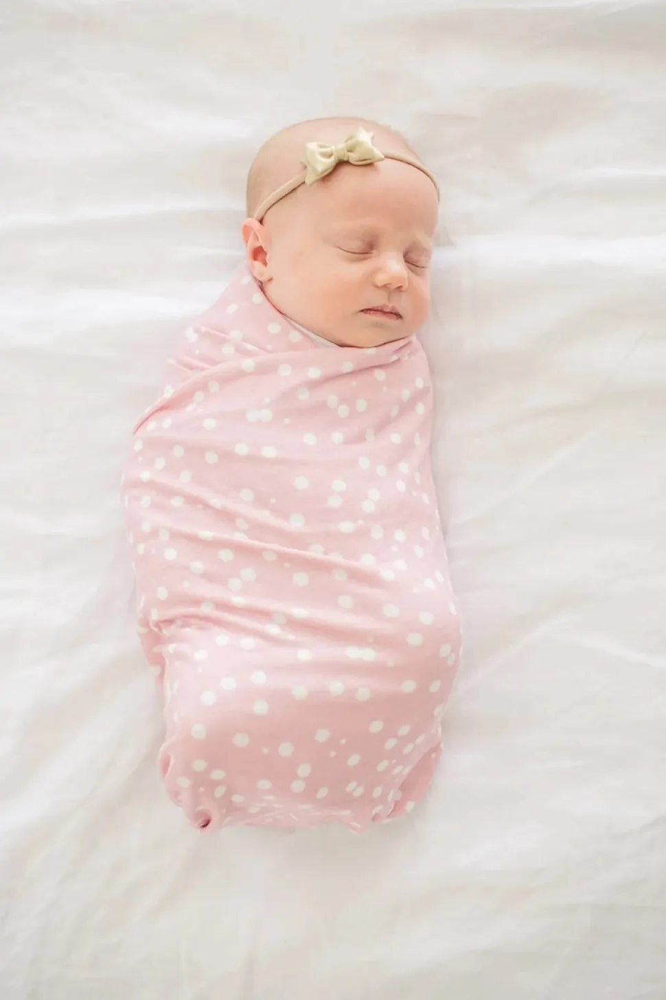 Copper Pearl Knit Swaddle Blanket - Lucy