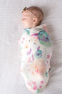 Copper Pearl Knit Swaddle Blanket - Bloom