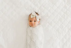 Copper Pearl Knit Swaddle Blanket - Bliss