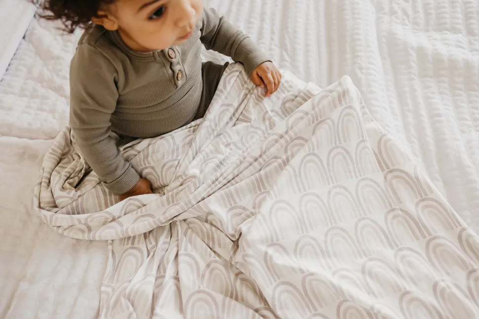 Copper Pearl Knit Swaddle Blanket - Bliss
